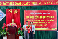 CÔNG BỐ QUYẾT ĐỊNH THÀNH LẬP TỔ CHUYÊN MÔN, TỔ VĂN PHÒNG VÀ BỔ NHIỆM LÃNH ĐẠO CẤP TỔ NĂM HỌC 2026 – 2027